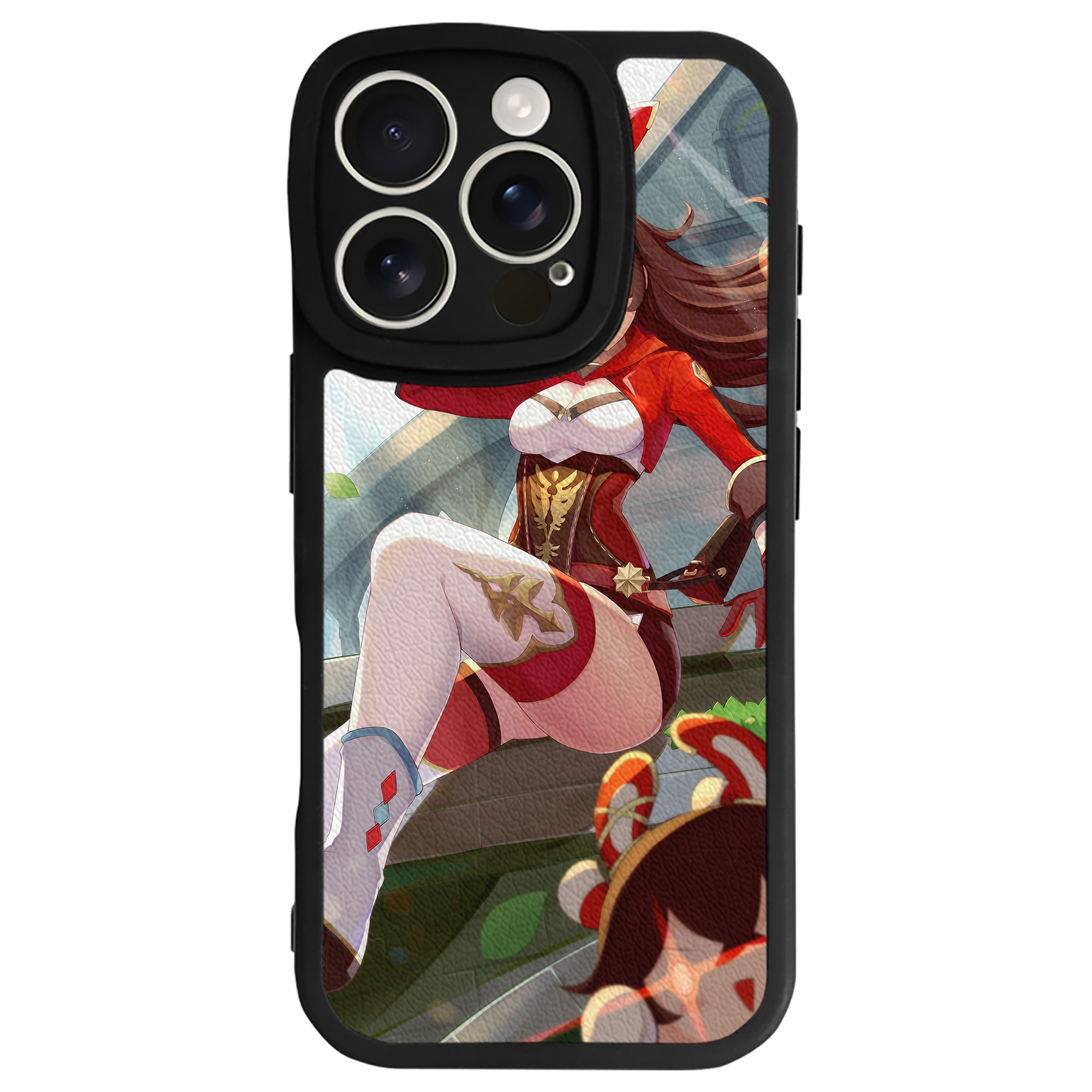 げんし神 genshin 【iPhone 16シリーズ対応】シリコンスマホケース（レザー調） 材質：シリコン